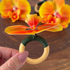 Porta Guardanapo - Orquídea Amarela