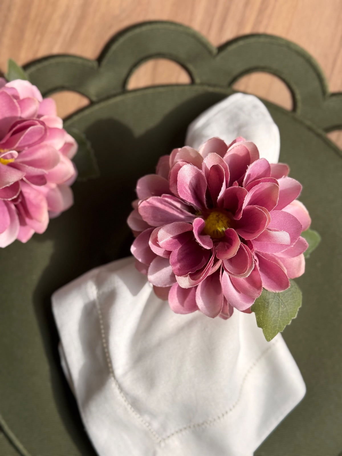 Porta Guardanapo - Maxi Flor Rosa