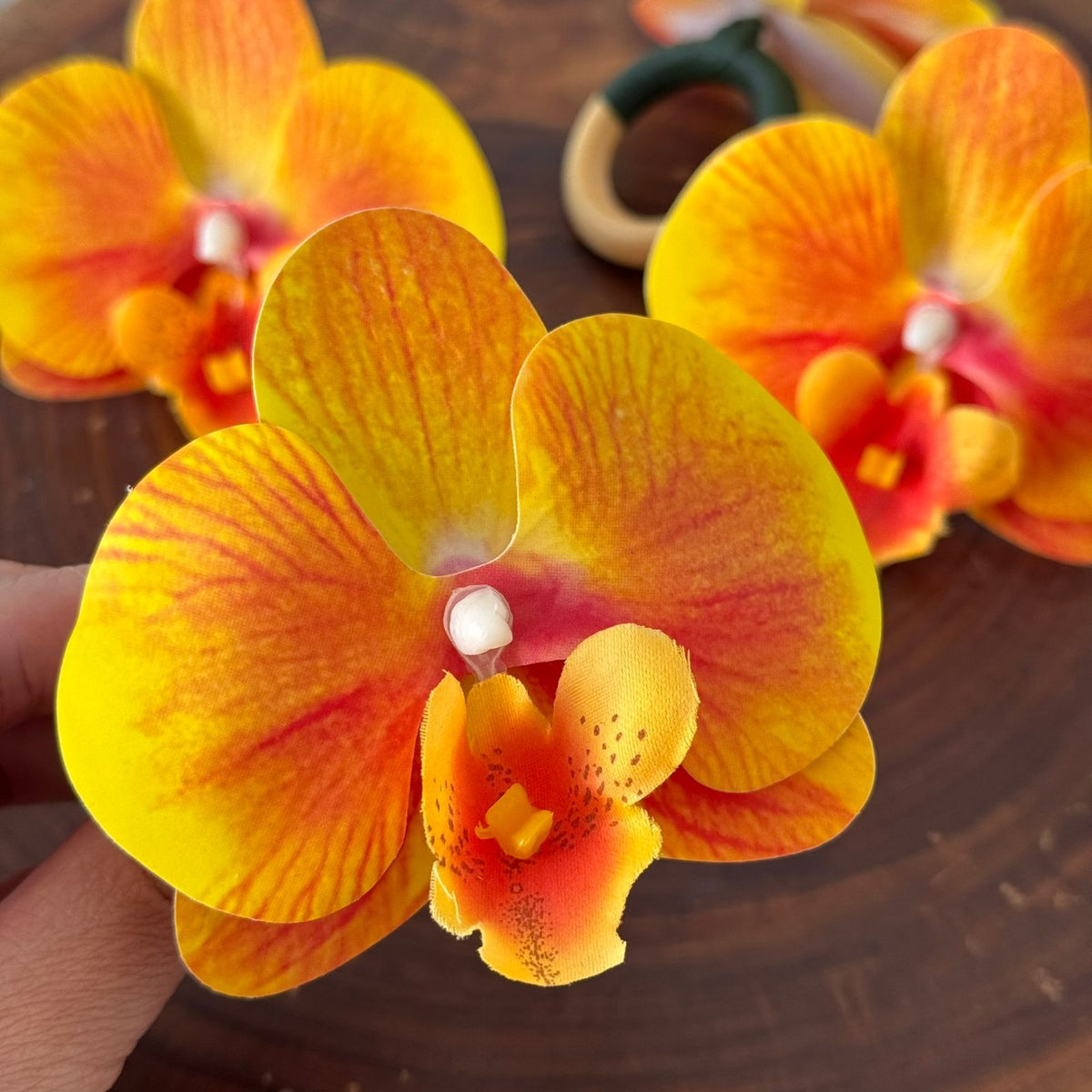 Porta Guardanapo - Orquídea Amarela