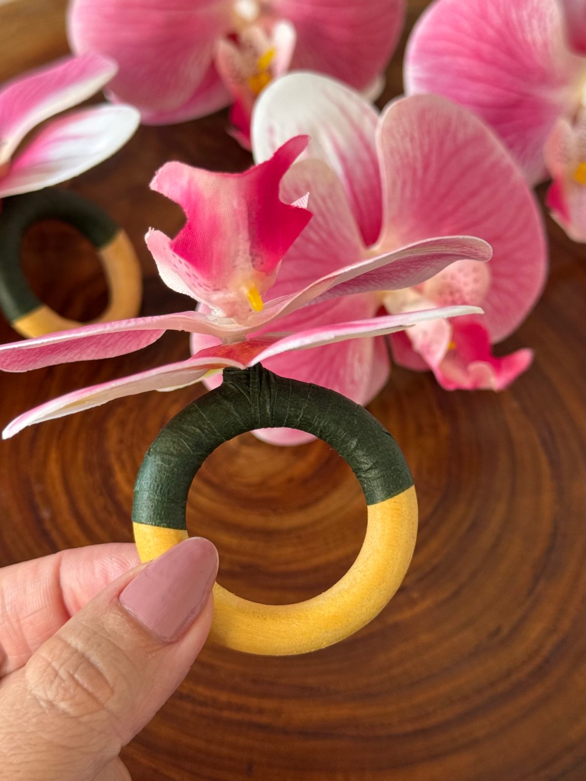 Porta Guardanapo - Orquídea Rosa