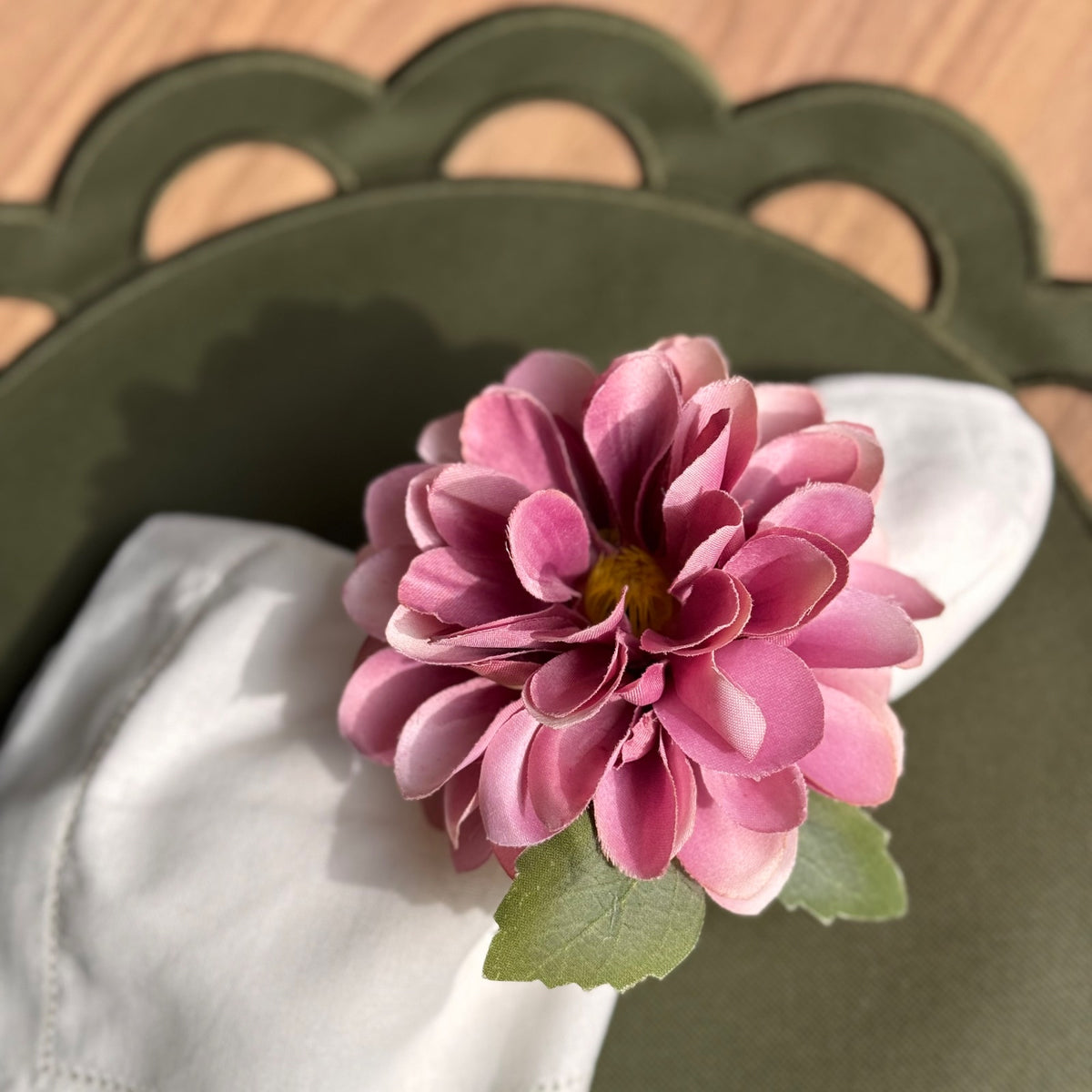 Porta Guardanapo - Maxi Flor Rosa