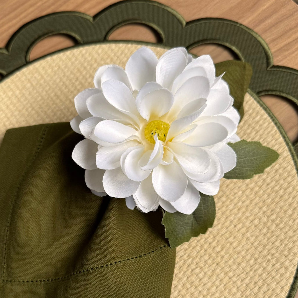 Porta Guardanapo - Maxi Flor Branca